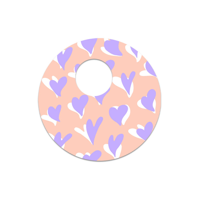 Lavender Love Sticker Designed for the FreeStyle Libre 3 Sensor