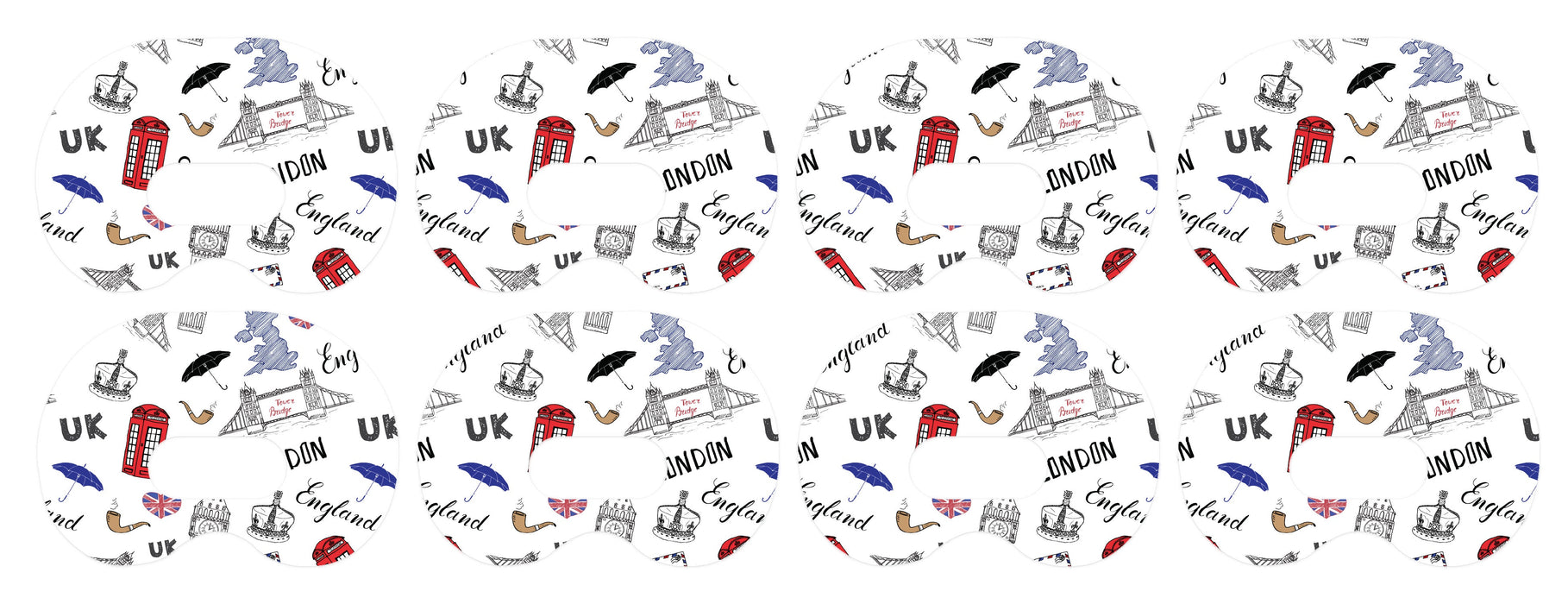 London Doodles Patch Medtronic CGM Tape-Pump Peelz