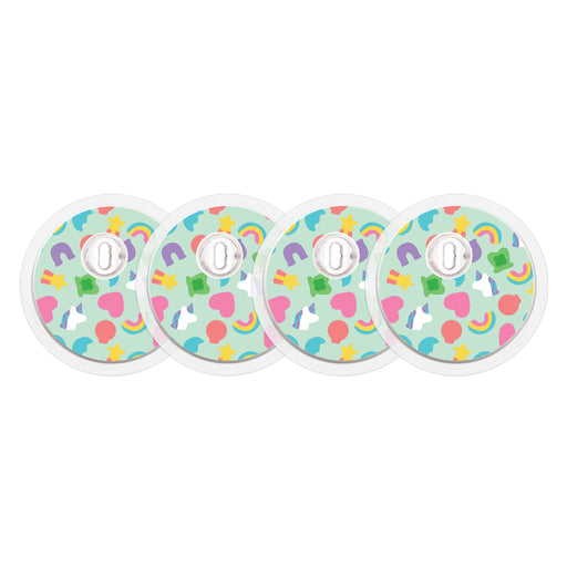 Marshmallow Charms Sticker Designed for the FreeStyle Libre 3 Sensor-Pump Peelz