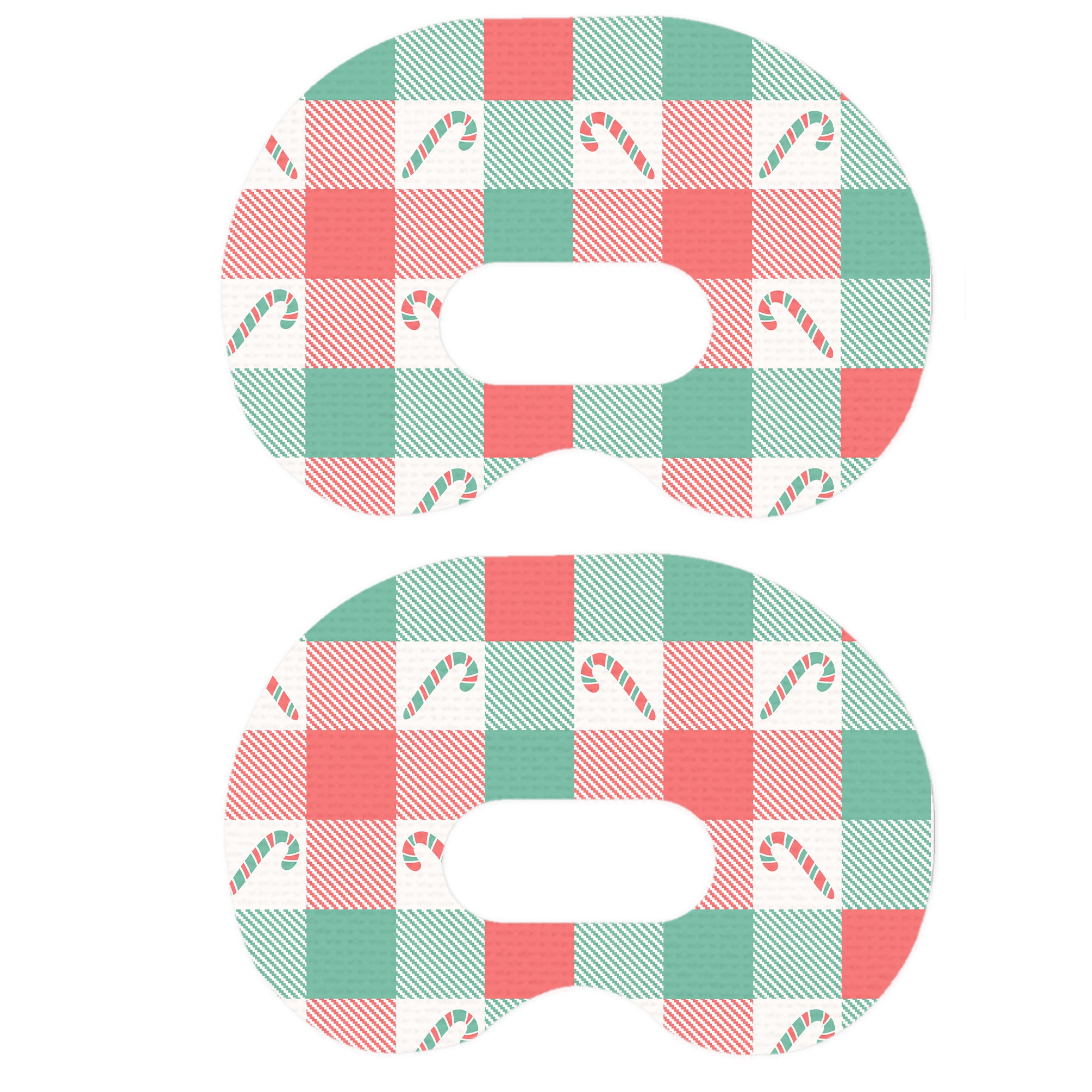 Peppermint Plaid Medtronic Guardian Connect Patch Tape - Pump Peelz