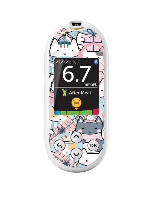 Meowy Christmas for OneTouch Verio Reflect Glucometer-Pump Peelz