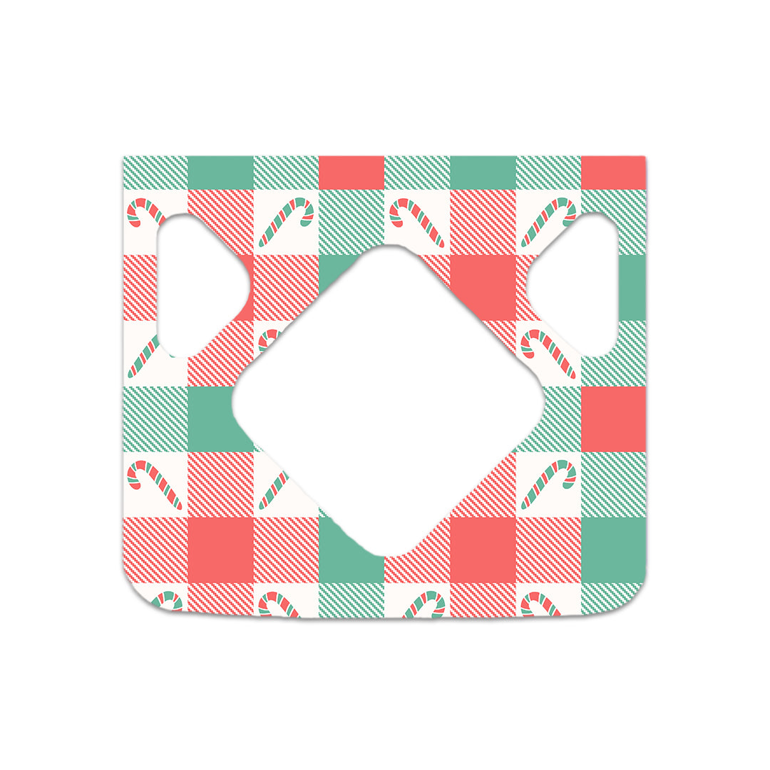 Peppermint Plaid Medtronic MiniMed 770G & 780G Sticker - Pump Peelz