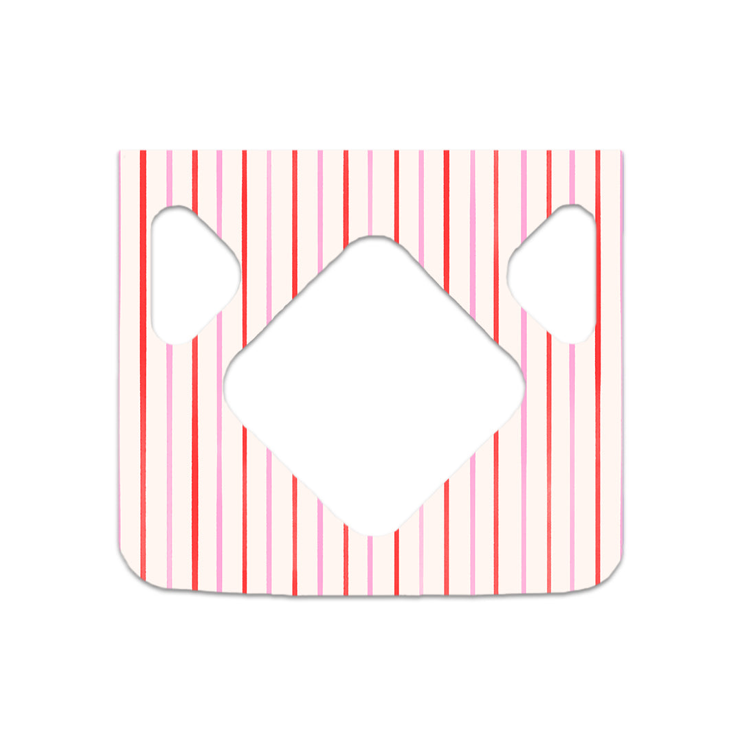 Peppermint Stripes Medtronic MiniMed 770G & 780G Sticker - Pump Peelz