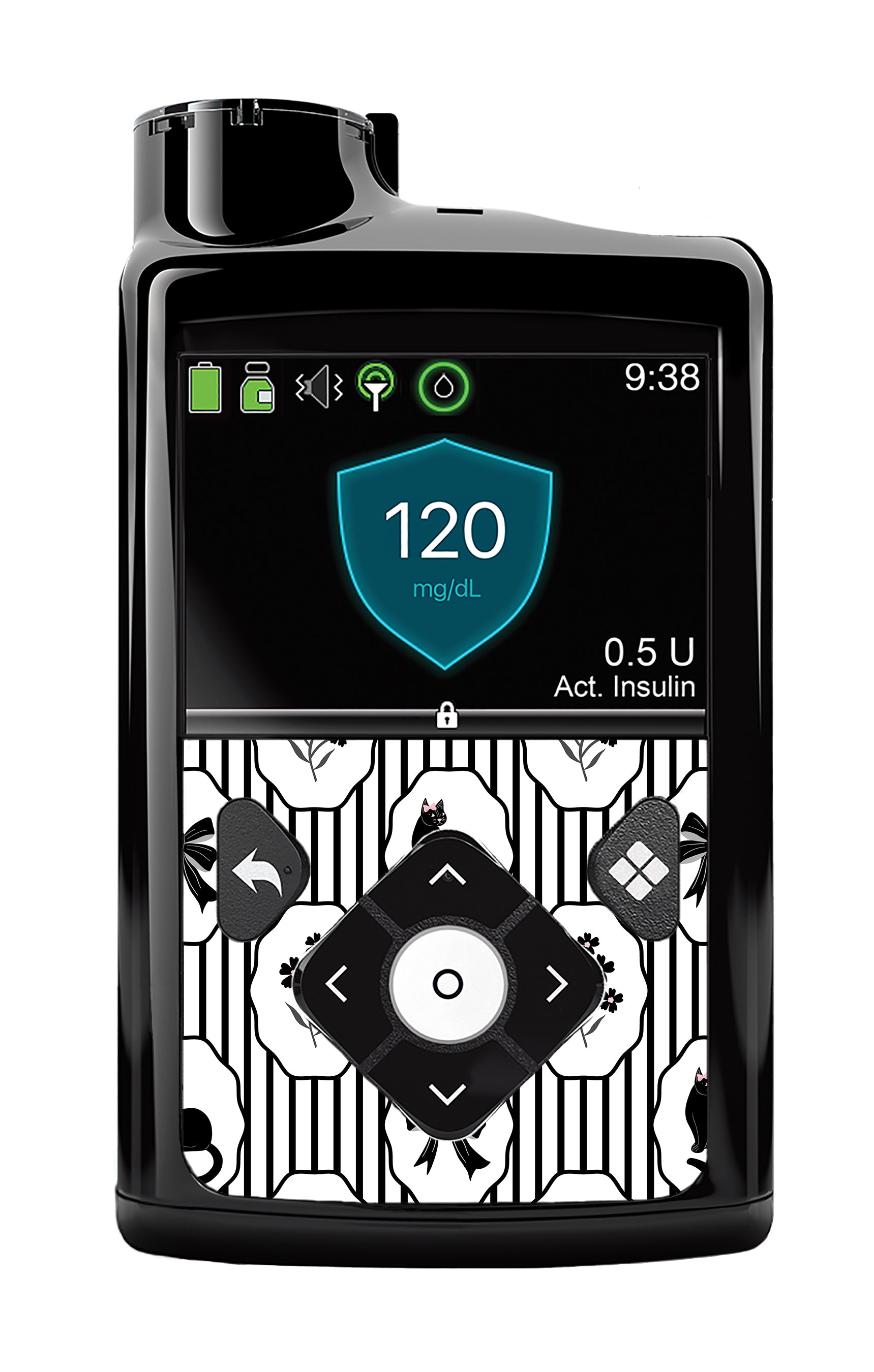 Midnight Cat Medtronic MiniMed 770G & 780G Sticker - Pump Peelz