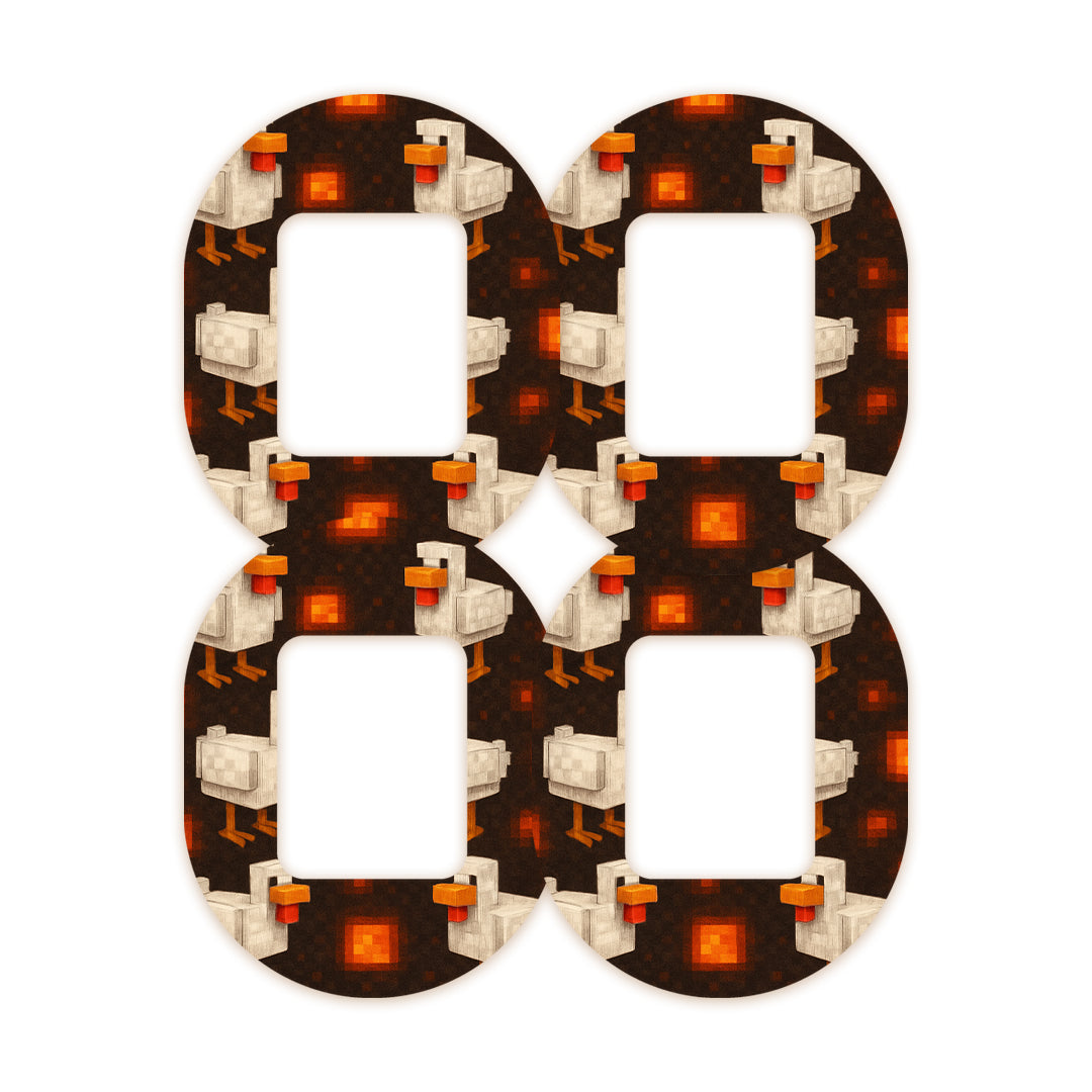 Inferno Chicken Tandem Mobi Decorative Patch Tape - Pump Peelz