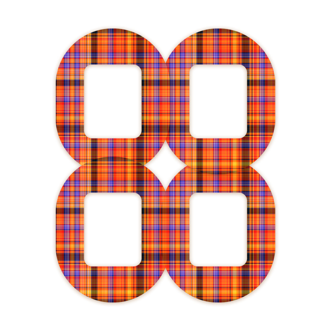 Pumpkin Plaid Tandem Mobi Patch Tape - Pump Peelz