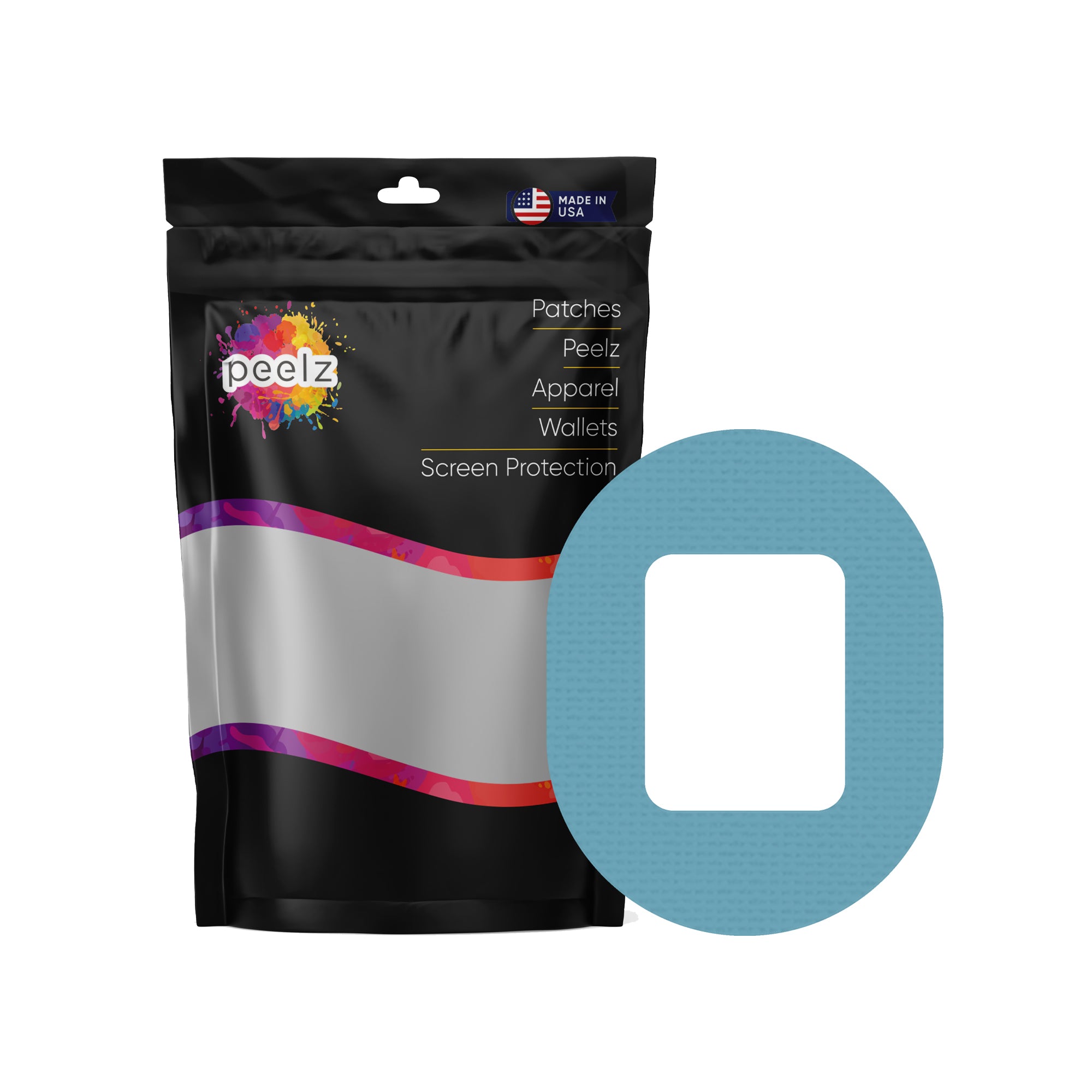 Solid Color Blue Tandem Mobi Patch Tape - Pump Peelz