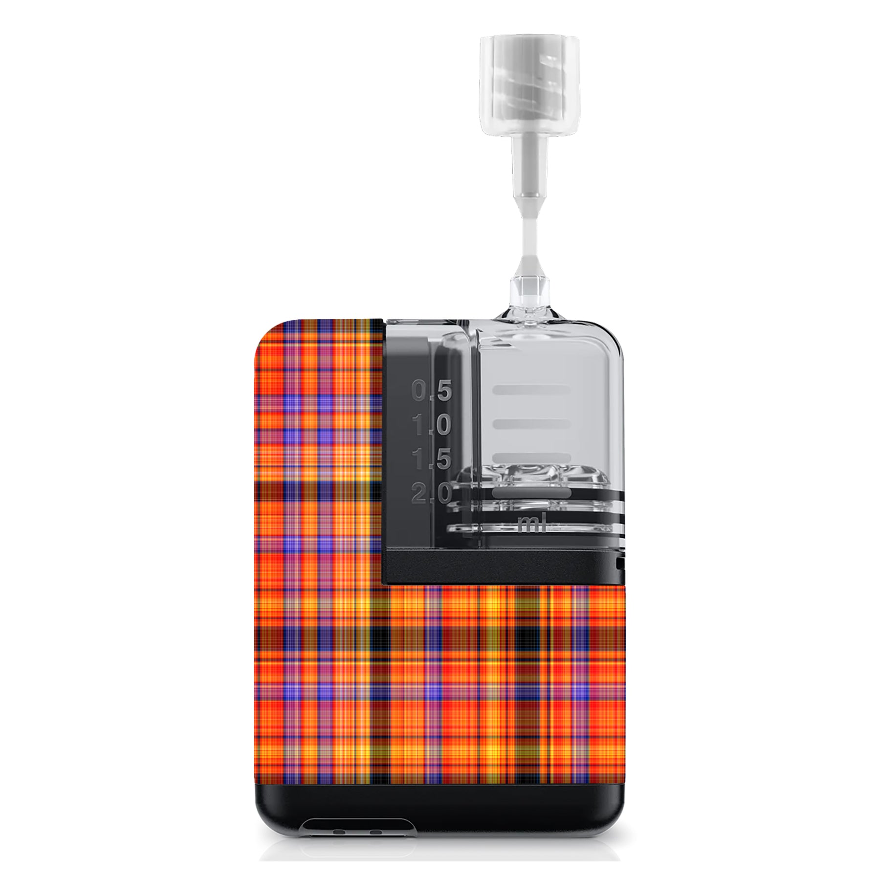 Pumpkin Plaid Tandem Mobi Sticker - Pump Peelz