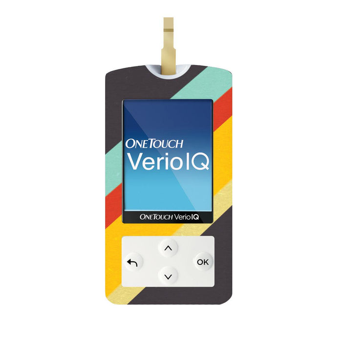 Monaco Stripes for OneTouch Verio IQ Glucometer-Pump Peelz