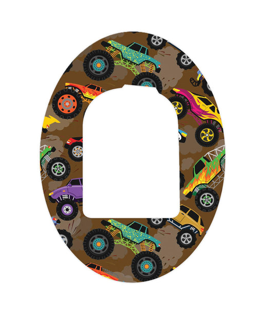 Monster Trucks Patch Omnipod Tape-Pump Peelz