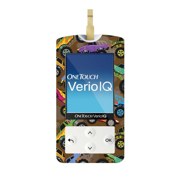 Monster Trucks for OneTouch Verio IQ Glucometer-Pump Peelz