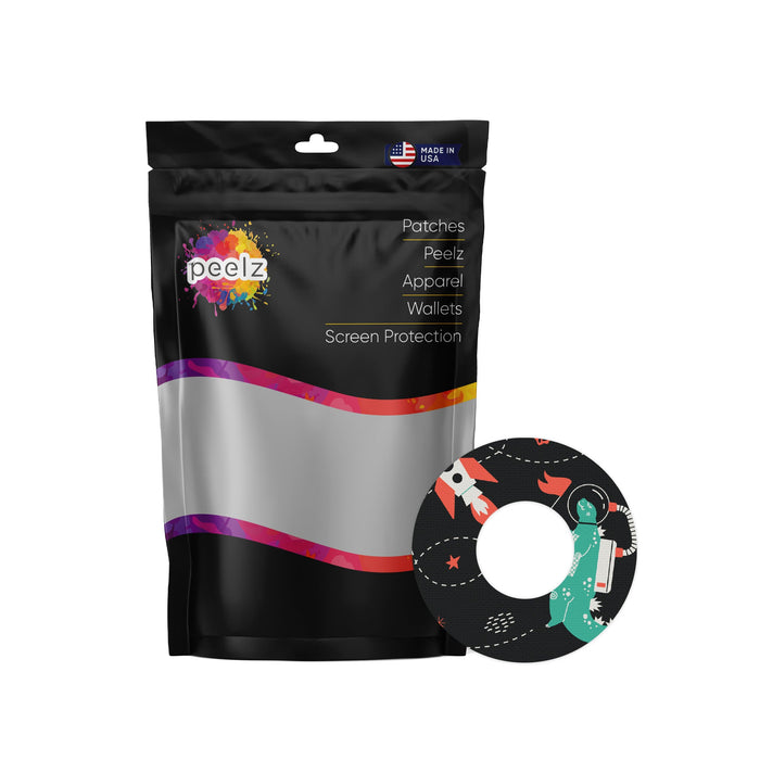 Monster in Space Patch Tape Designed for the FreeStyle Libre 2-Pump Peelz