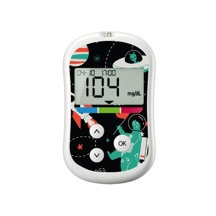 Monster in Space for OneTouch Verio Flex Glucometer-Pump Peelz