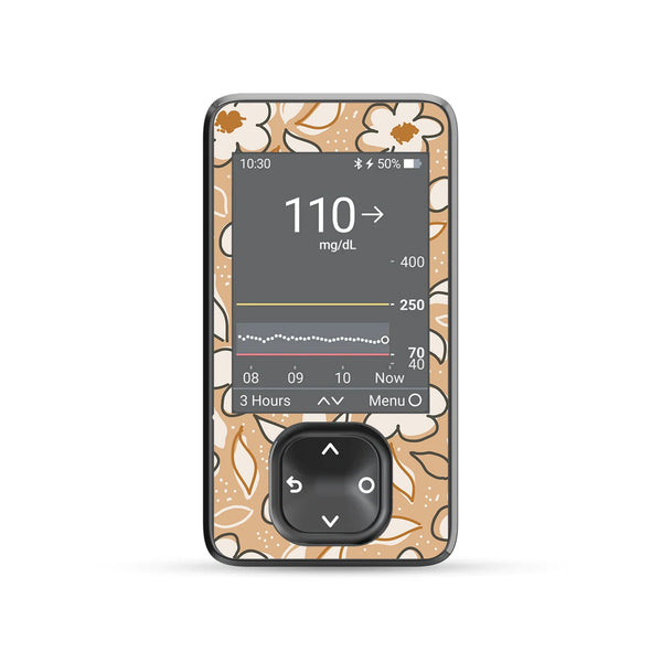 Muted-Floral-DEXCOM-G7-