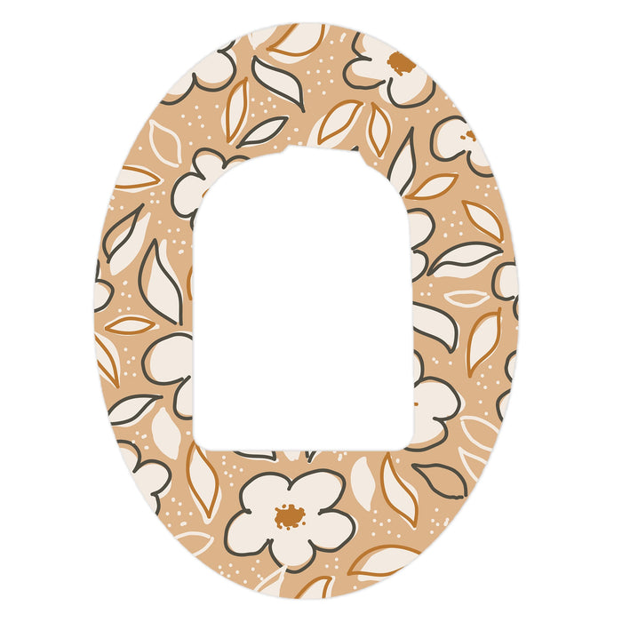 Muted Floral Patch Tape Designed for the Omnipod-Pump Peelz