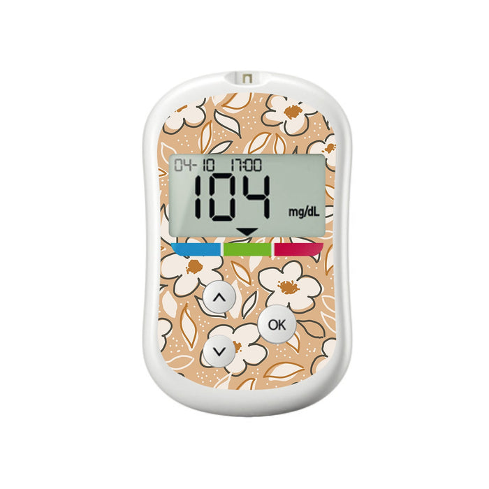 Muted Floral for OneTouch Verio Flex Glucometer-Pump Peelz