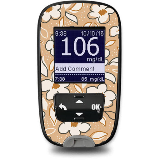 Muted Floral for the Accu-Chek Guide Glucometer-Pump Peelz