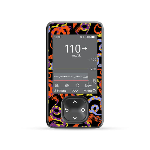 Mystic Dragons DEXCOM G7 and Stelo and G6 Touchscreen Receiver Sticker-Pump Peelz