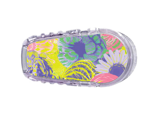 Neon Floral Dexcom G6 Transmitter Sticker-Pump Peelz