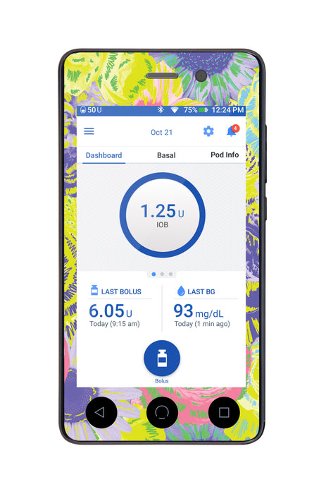 Neon Floral for Omnipod DASH™-Pump Peelz