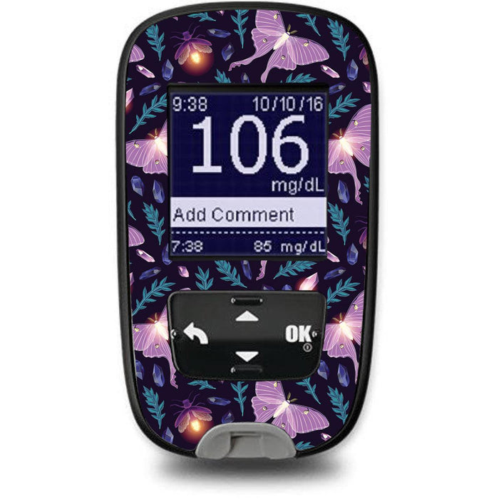 Night Garden Sticker for the Accu-Chek Guide Glucometer-Pump Peelz