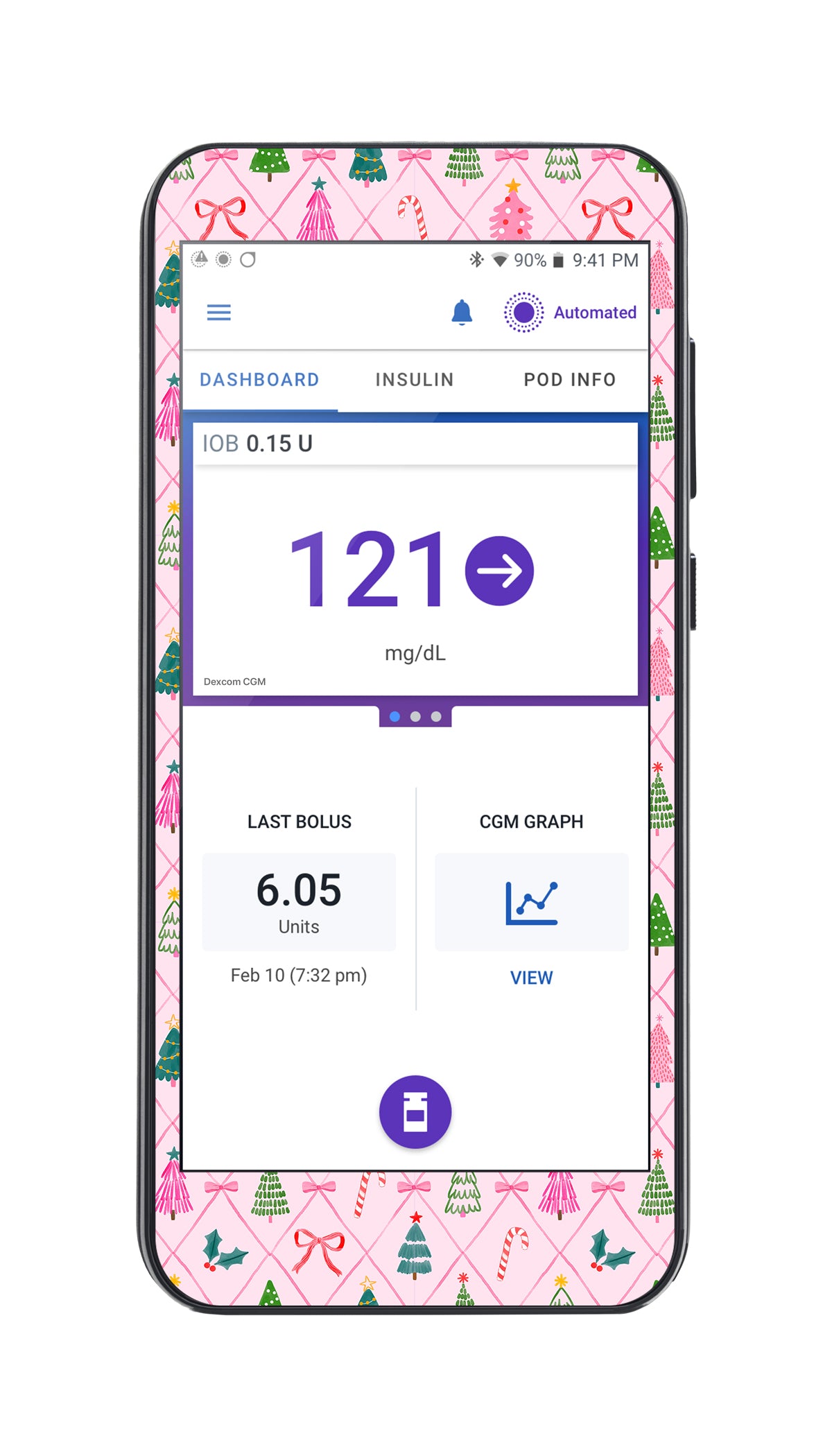 Coquette Christmas Sticker for Omnipod® 5 Controller – Pump Peelz