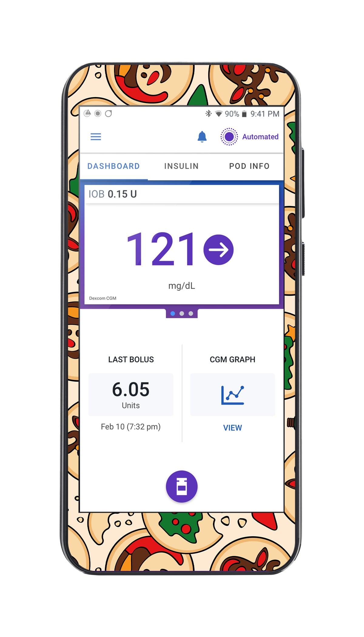 Santa's Cookies Sticker for Omnipod® 5 Controller – Pump Peelz