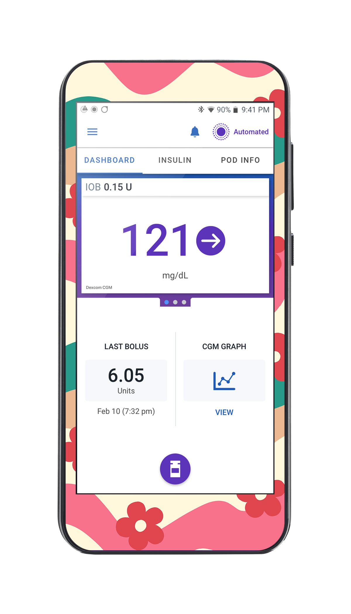 Retro Noel Sticker for Omnipod® 5 Controller – Pump Peelz