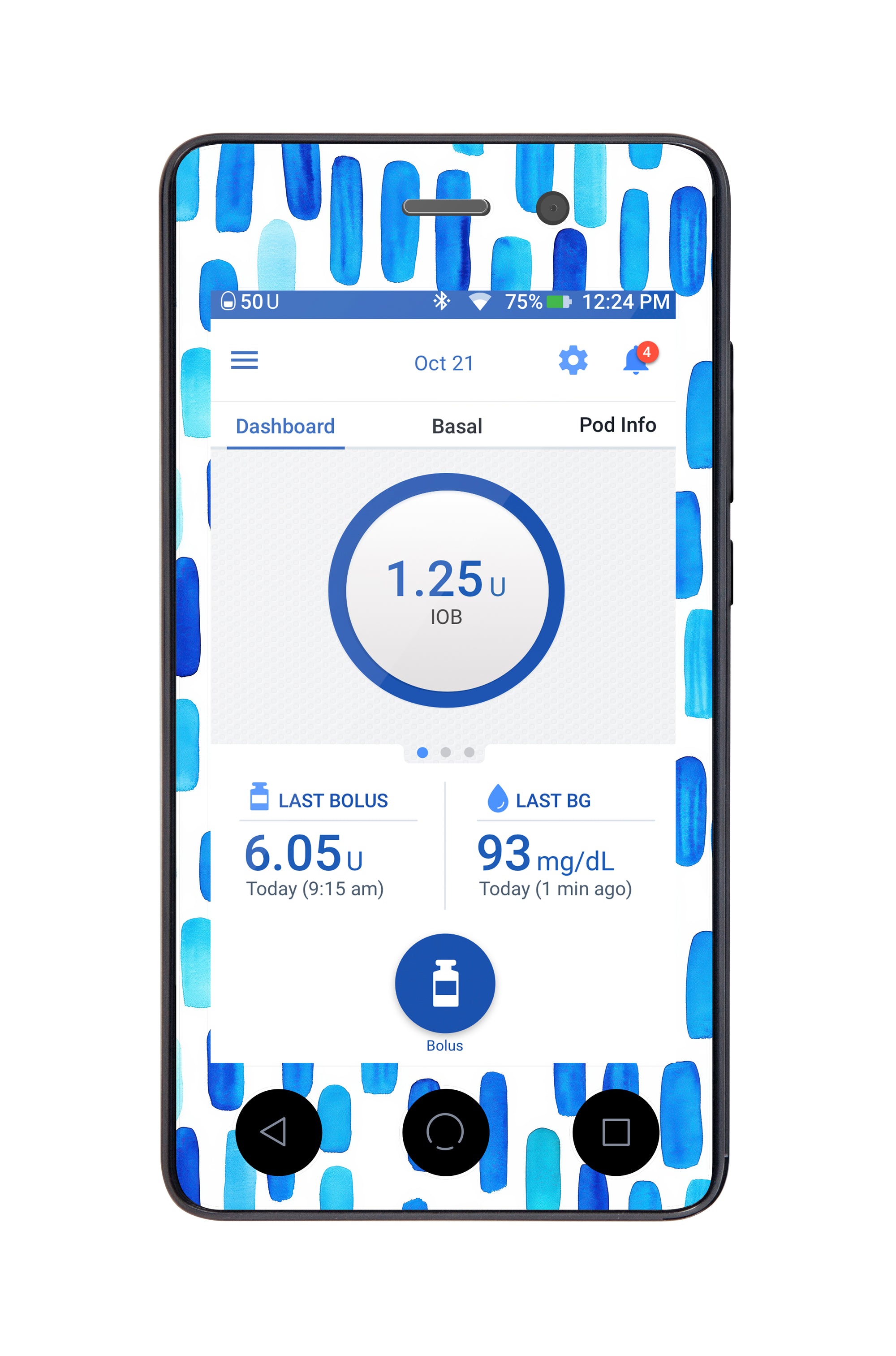 Level Lines Sticker for Omnipod DASH® PDM – Pump Peelz