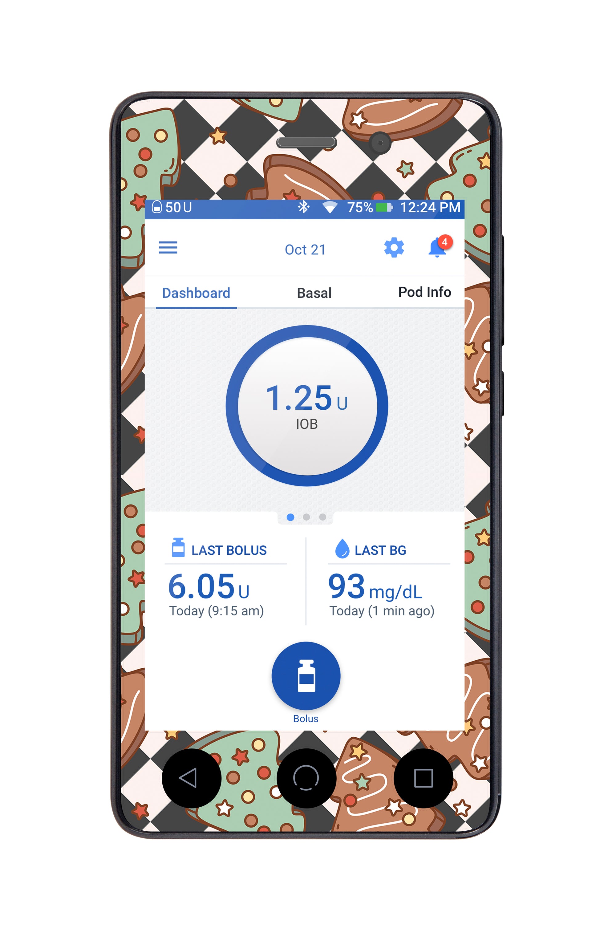 Sweet Tree Treats Sticker for Omnipod DASH® PDM – Pump Peelz