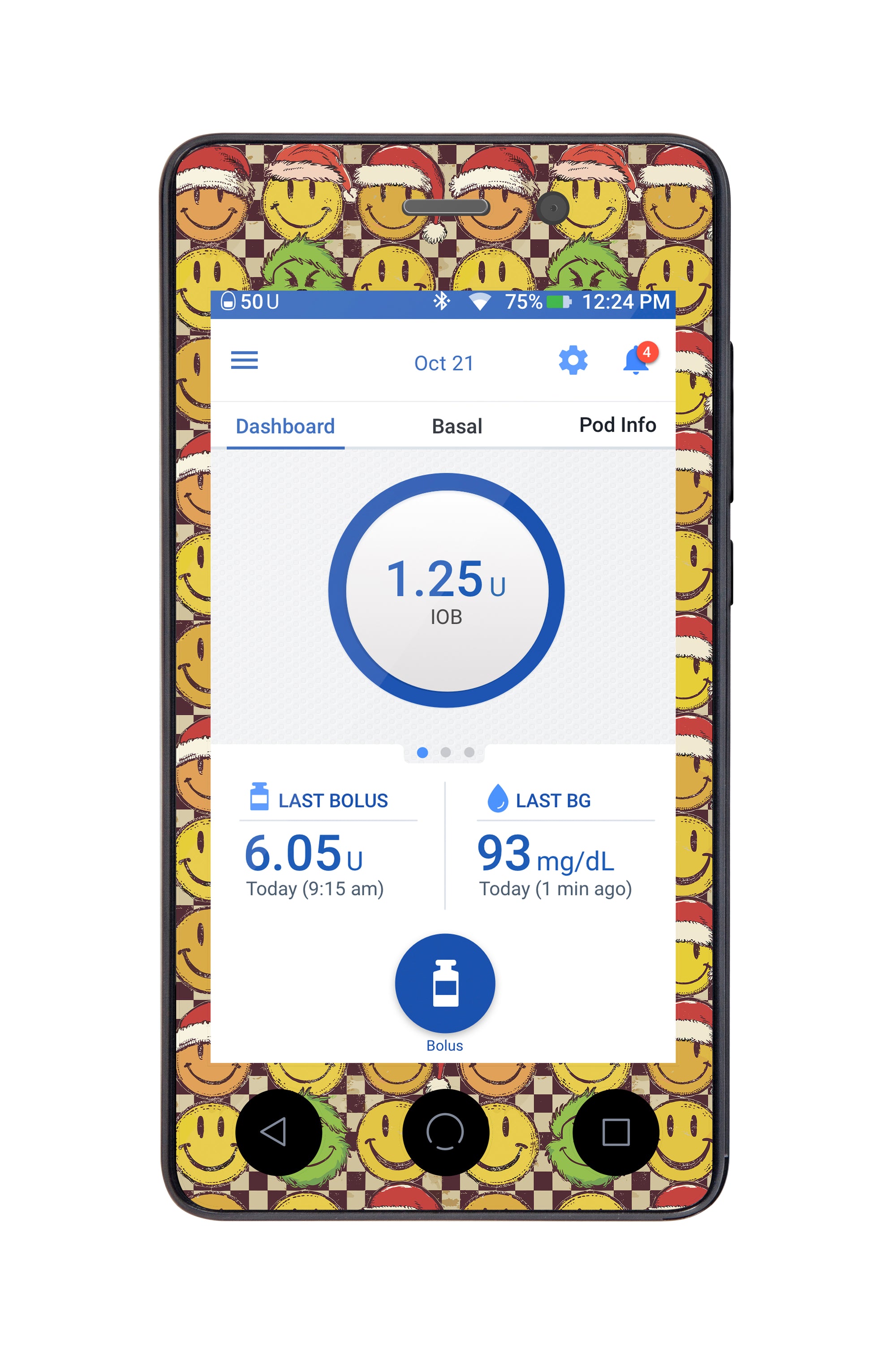 Merry Mischief Sticker for Omnipod DASH® PDM – Pump Peelz