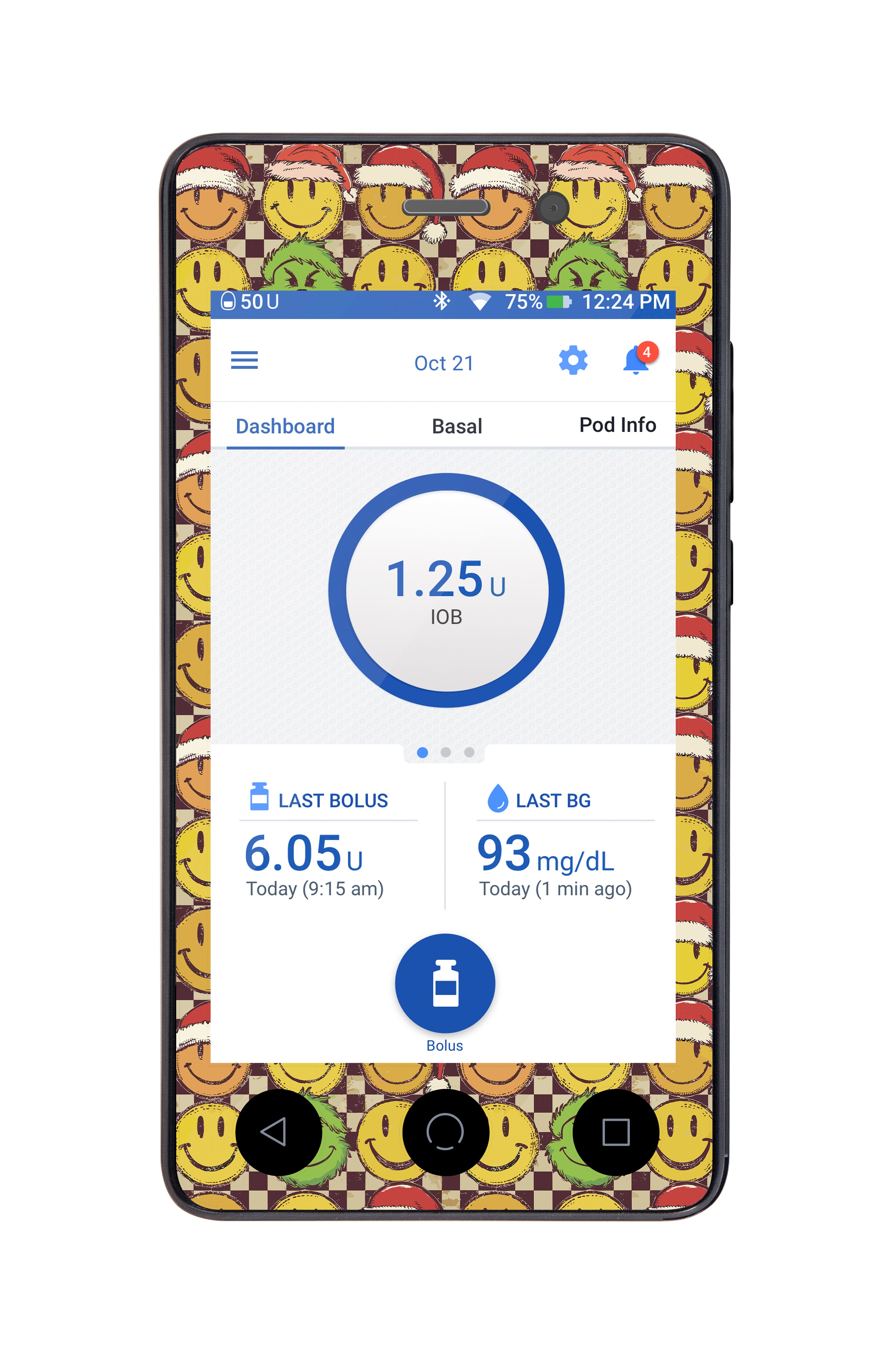 Merry Mischief Sticker for Omnipod DASH® PDM – Pump Peelz