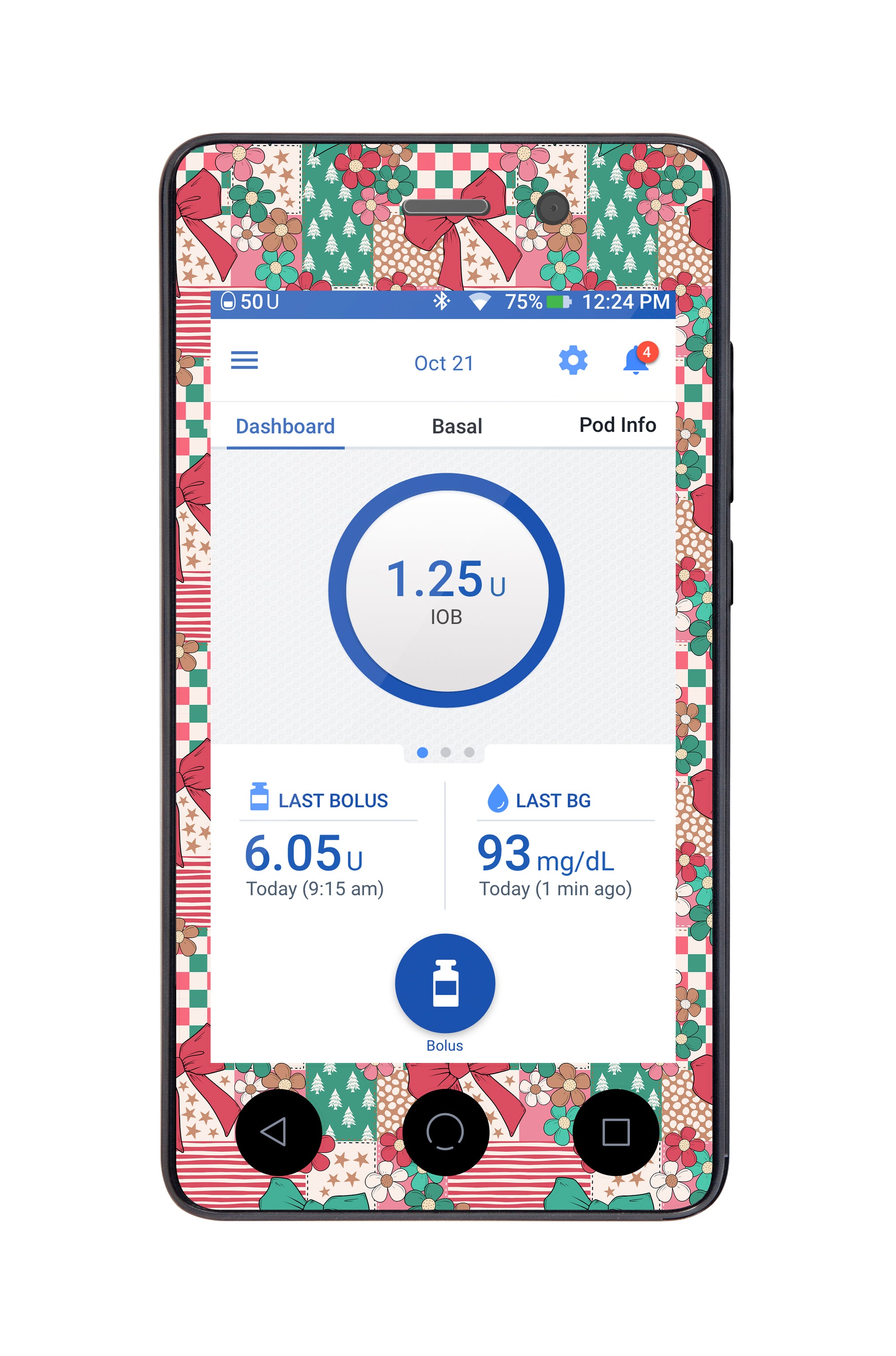 Merry Coquette Sticker for Omnipod DASH® PDM – Pump Peelz