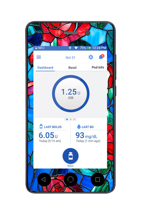 Crimson Blooms for Omnipod DASH™