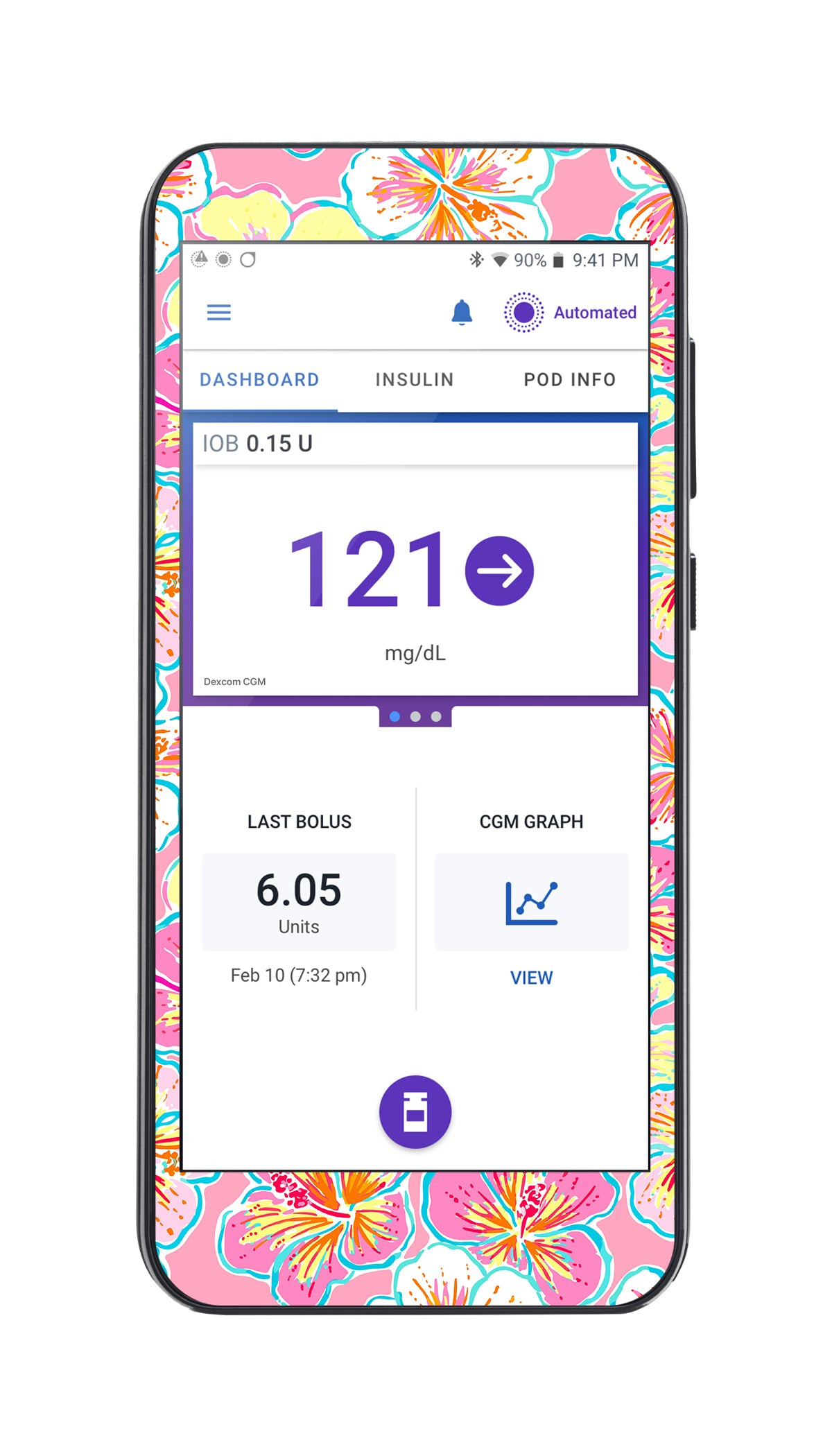 Tropic Crush Sticker for Omnipod® 5 Controller – Pump Peelz