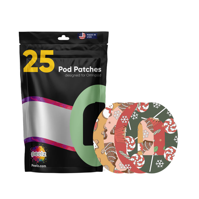 Christmas Treats Variety Patch Tape Designed for the Omnipod