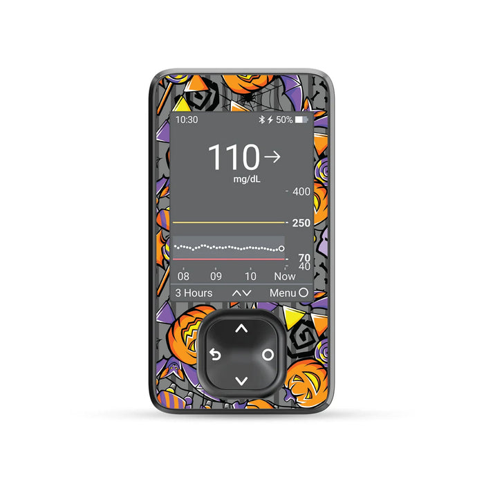 Party Halloween DEXCOM G7 and Stelo and G6 Touchscreen Receiver Sticker-Pump Peelz