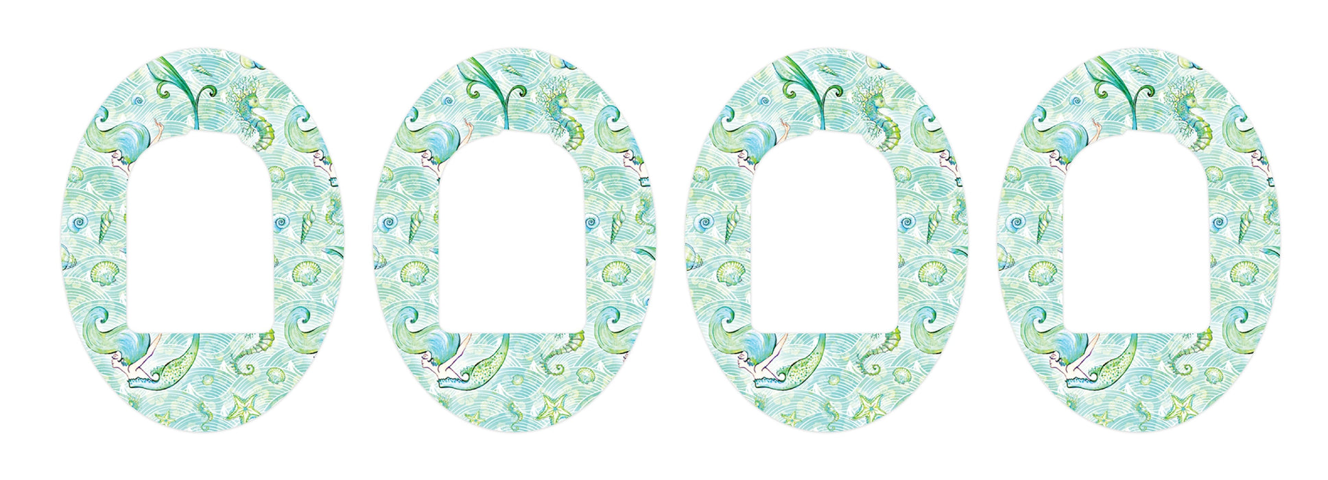 Pastel Mermaids Patch+ Omnipod Tape 4-Pack