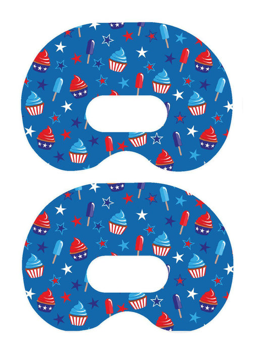 Patriotic Dessert Patch+ Medtronic CGM Tape - Pump Peelz