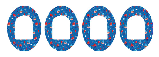 Patriotic Dessert Patch+ Omnipod Tape 4-Pack