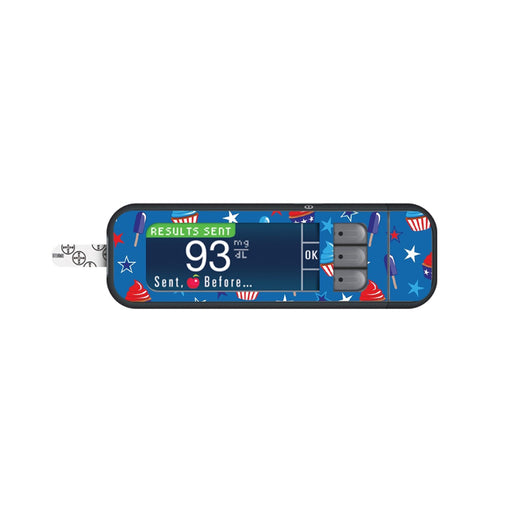 Patriotic Dessert Skin For Bayer Contour Next Glucometer Peelz Meters