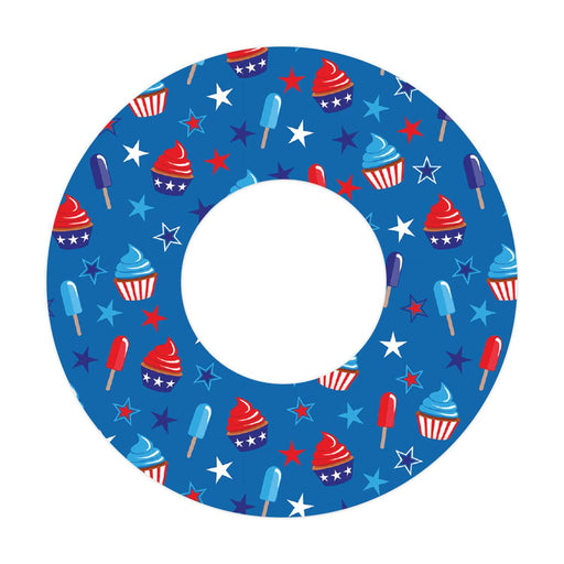 Patriotic Dessert for Patch+ Freestyle Libre and Universal Infusion Set Tape - Pump Peelz