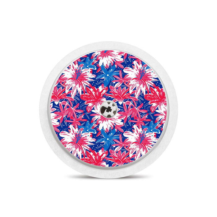 Patriotic Flowers Freestyle Libre 2-Pump Peelz