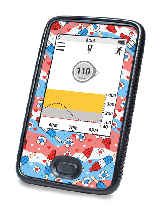 Patriotic Popsicles DEXCOM G6 Touchscreen Receiver-Pump Peelz