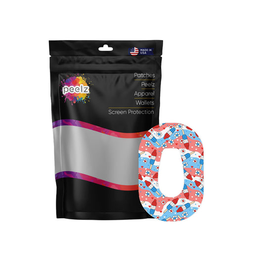 Patriotic Popsicles Patch Patch Tape Designed for the DEXCOM G6-Pump Peelz