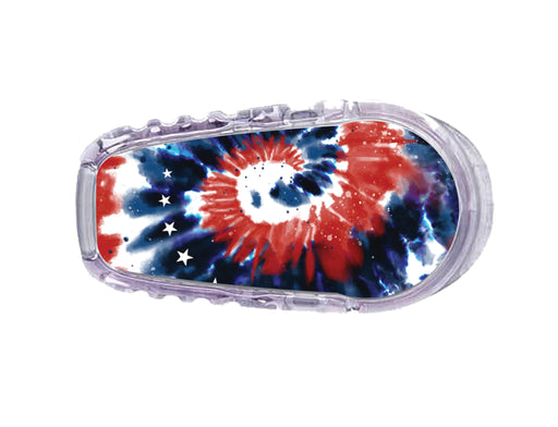 Patriotic Tie Dye Dexcom G6 Transmitter Sticker-Pump Peelz