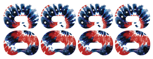 Patriotic Tie Dye Patch Medtronic CGM Tape-Pump Peelz