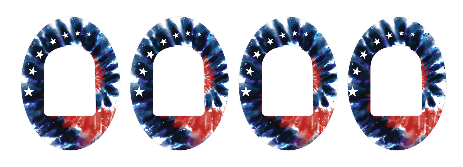 Patriotic Tie Dye Patch Omnipod Tape-Pump Peelz