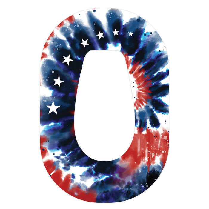 Patriotic Tie Dye Patch Tape Designed for the DEXCOM G6-Pump Peelz