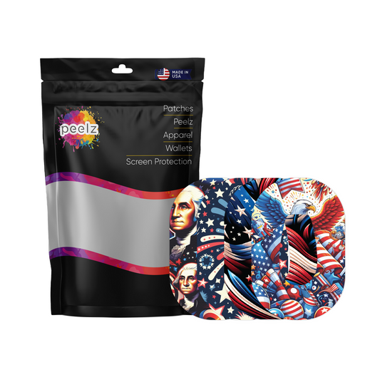 Patriotic Variety Pack Patch Patch Tape Designed for the DEXCOM G6-Pump Peelz